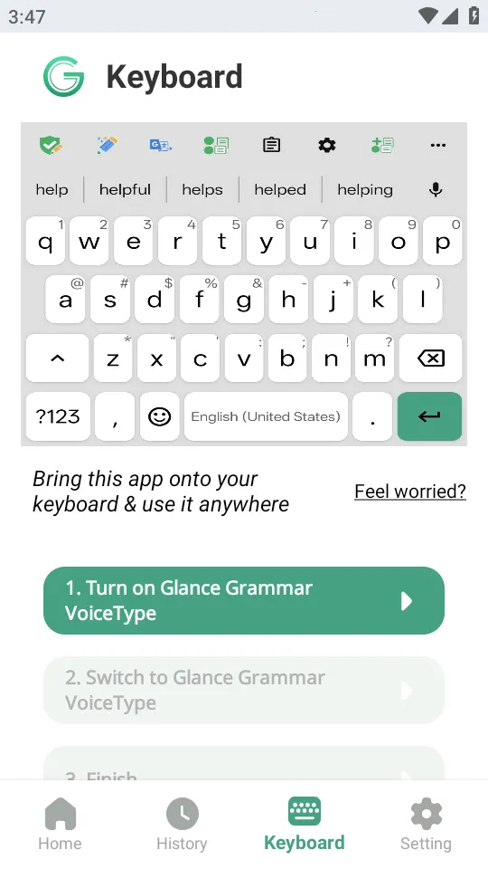 Glance AI���뷨(Ӣ��д������)v13.1 ��׿���ͼ3